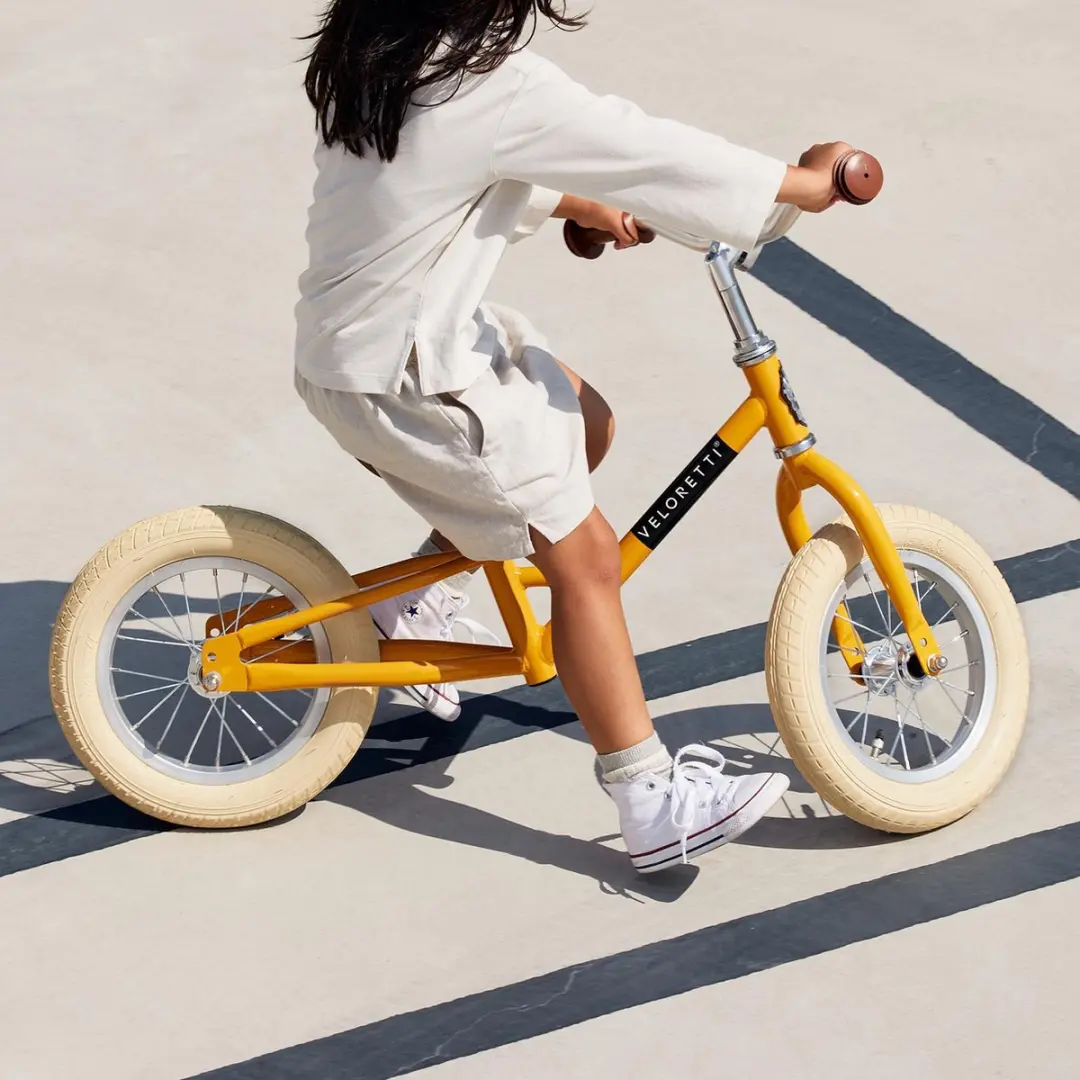 Veloretti Mini Loopfiets 12 Inch - Geel