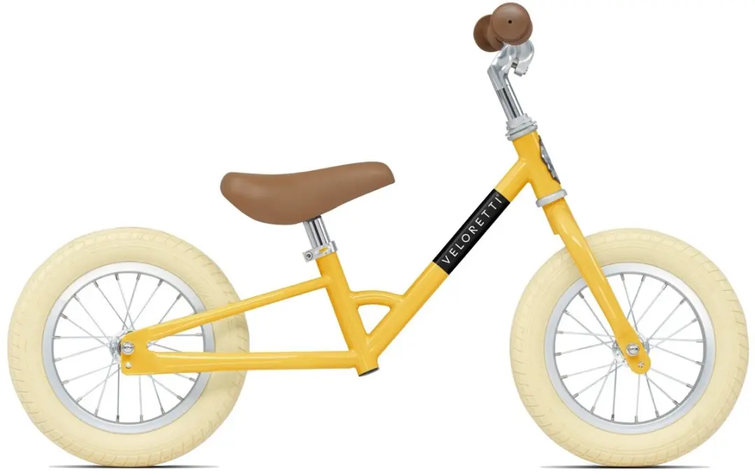 Veloretti Mini Loopfiets 12 Inch - Geel