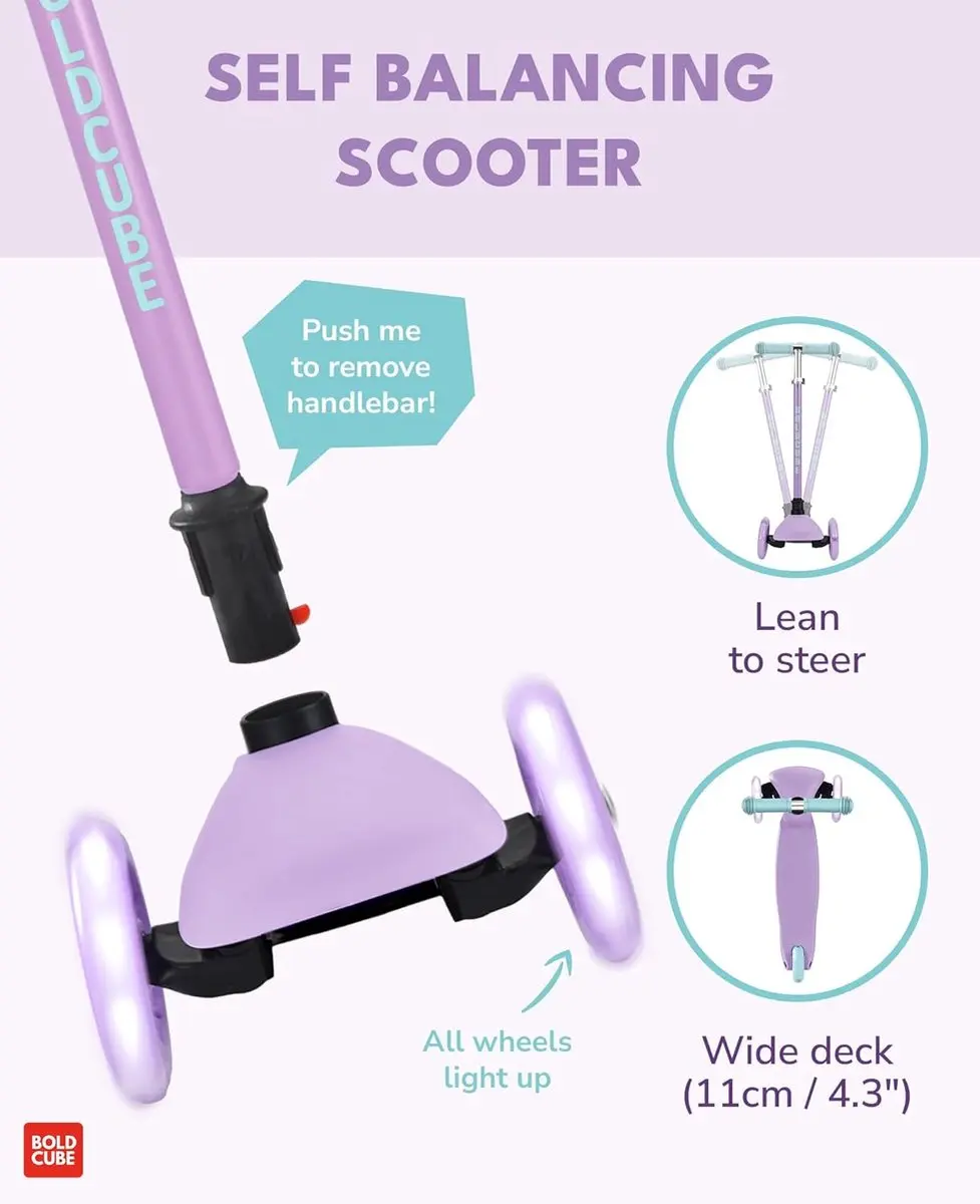Volare BOLDCUBE Teeny Driewielstep 10" - Lila
