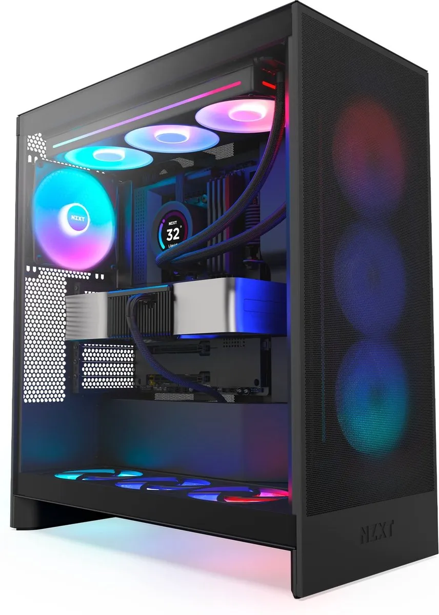 NZXT H7 Flow RGB (2024) ATX Behuizing - Zwart