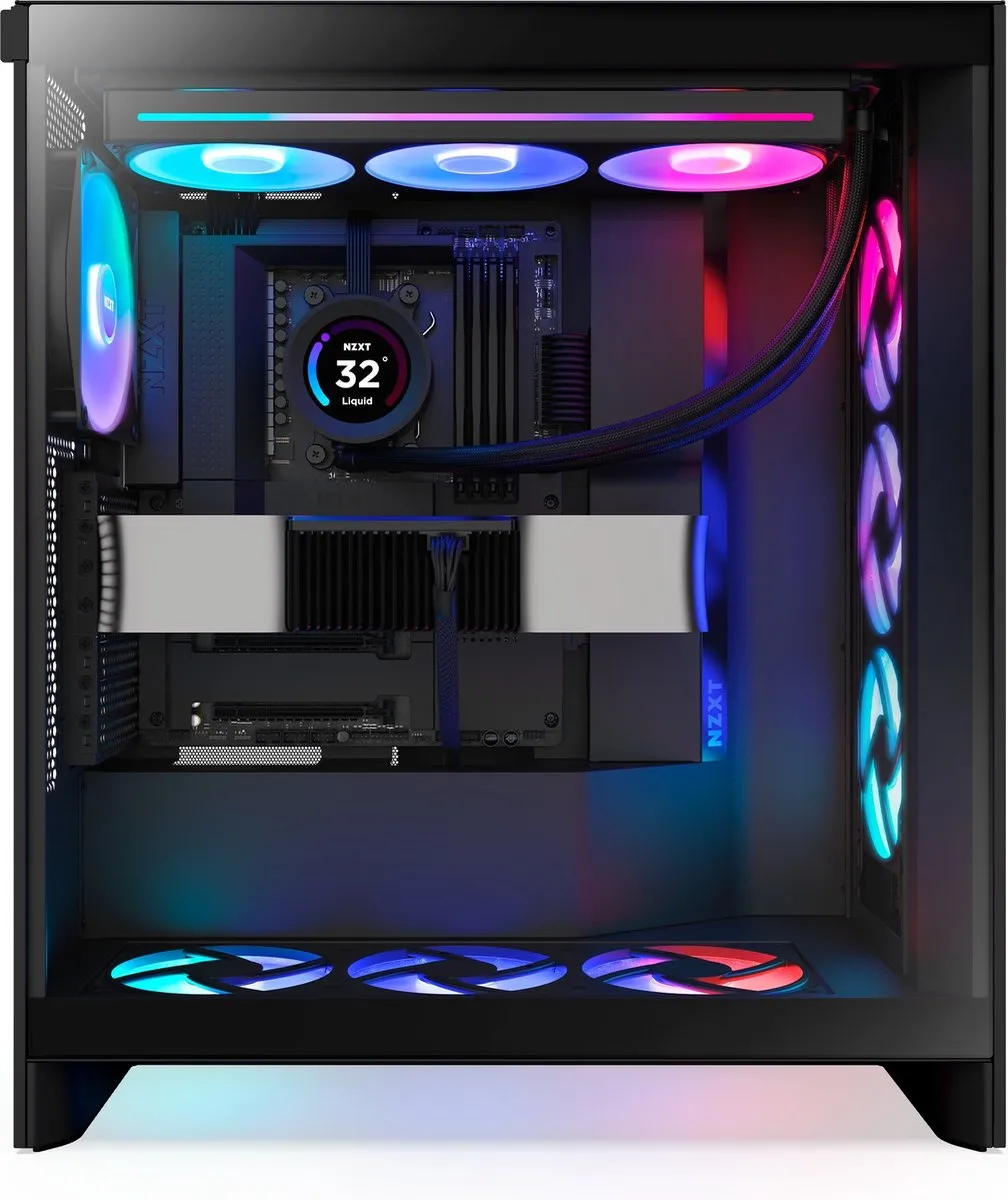 NZXT H7 Flow RGB (2024) ATX Behuizing - Zwart