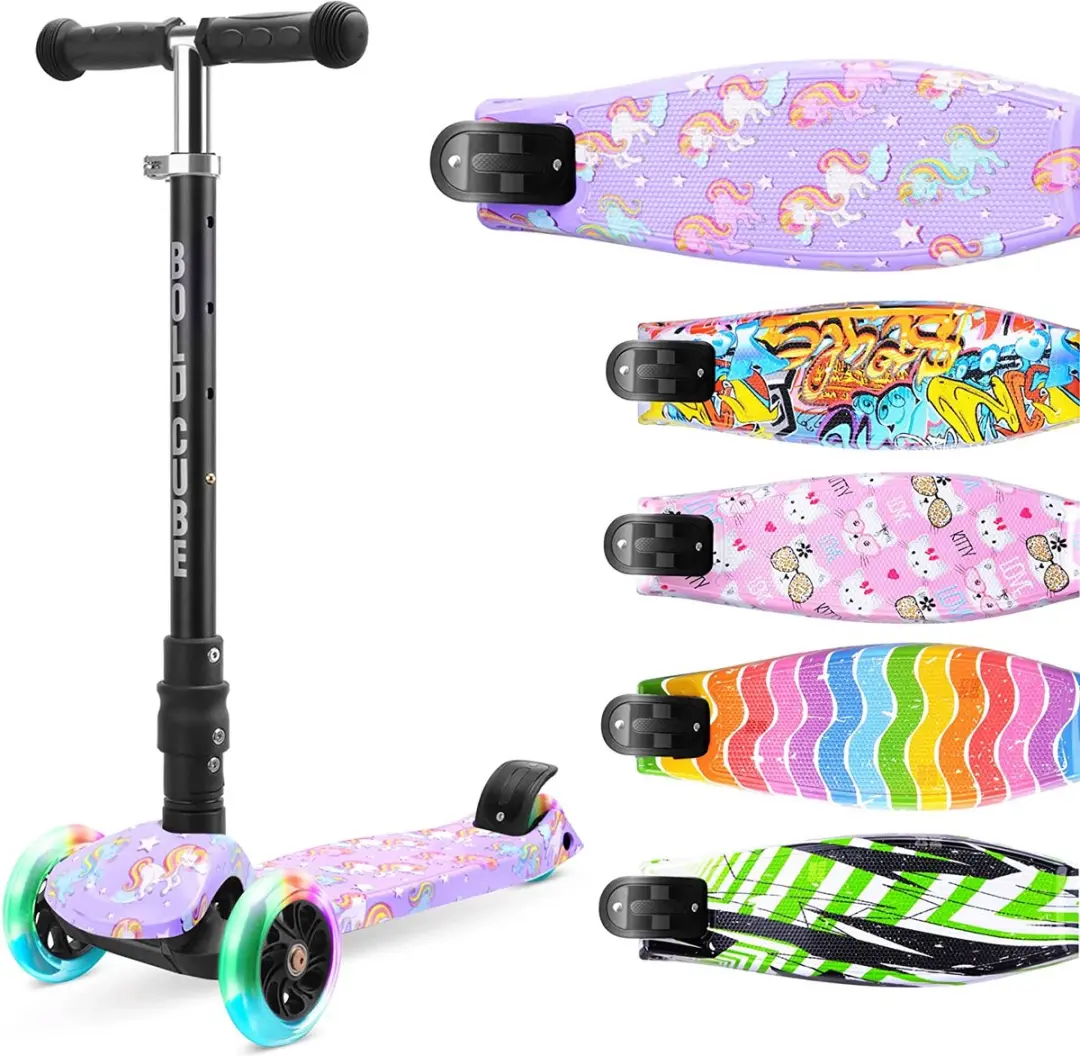 Volare Boldcube Unicorn Step 3 Wielen - Lichtgevend - 9cm - Unicorns