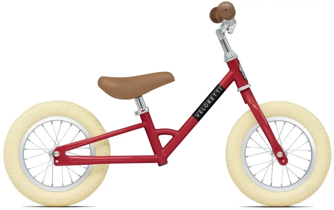 Veloretti Mini Loopfiets 12 Inch - Rood