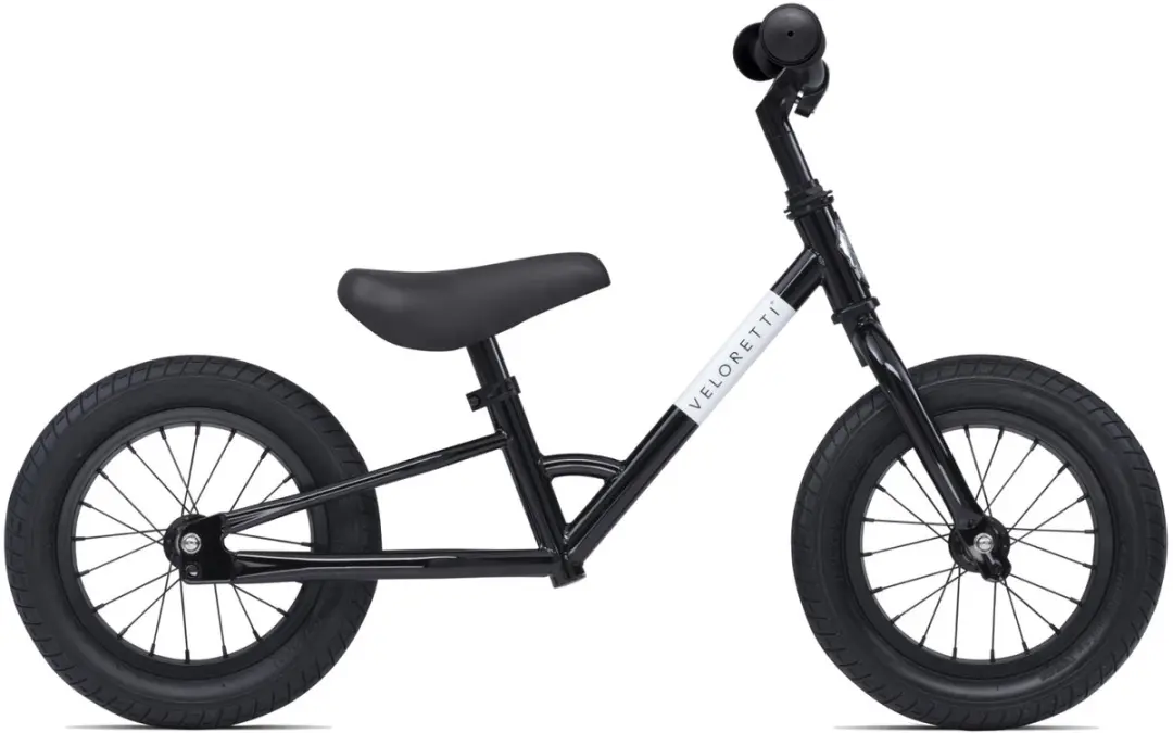 Veloretti Mini Loopfiets 12 Inch - Zwart
