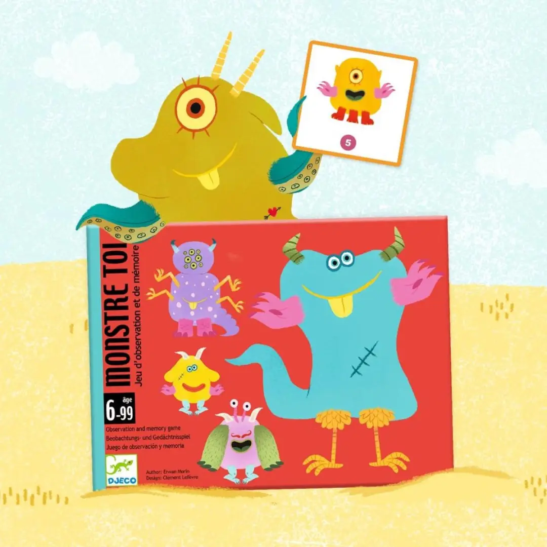 Djeco Monstre Toi Geheugenspel - 80 Stuks - Meerkleurig