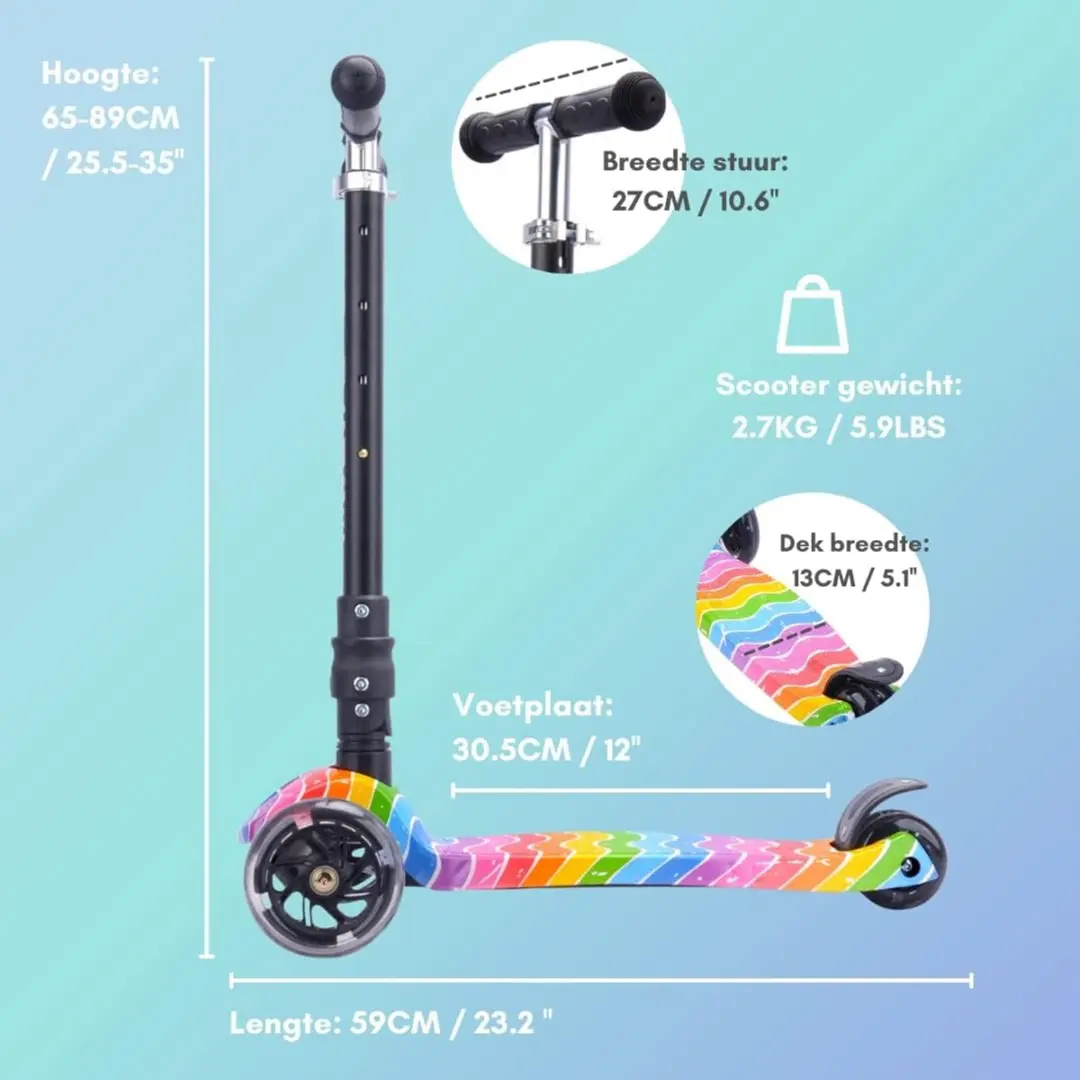 Volare BOLDCUBE Big Driewielstep 9cm - Astro Dream