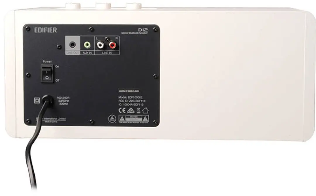 Edifier D12 Speaker - 16W - Bluetooth - Wit/Zwart