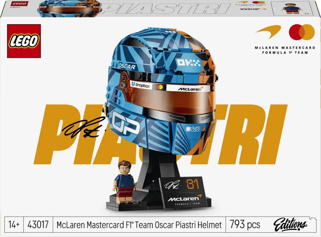 LEGO McLaren F1 Team Helm Oscar Piastri Bouwpakket 43017
