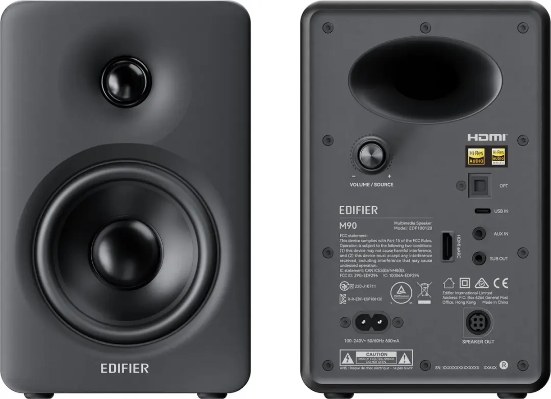 Edifier M90 2.0 Speakerset - 100W - HDMI - Zwart
