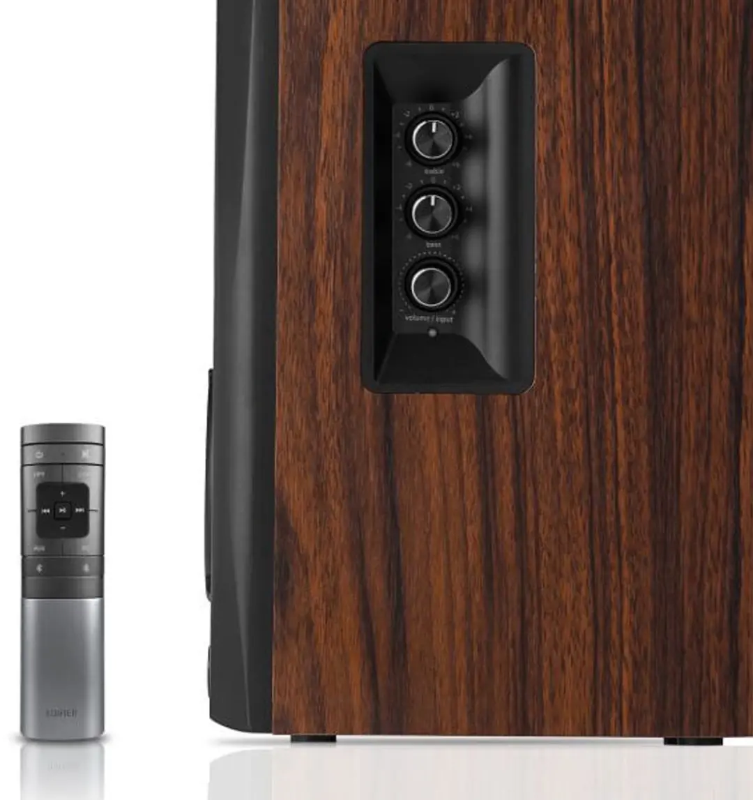 Edifier S360DB 2.1 Luidsprekerset - 150W - Draadloze Subwoofer 8" - Zwart/Bruin - afbeelding 2 van 5