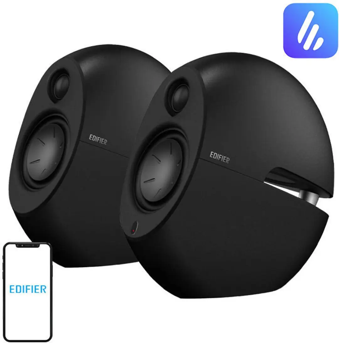 Edifier e25HD Luna HD Multimedia Speakers - 74W - Zwart - afbeelding 3 van 6