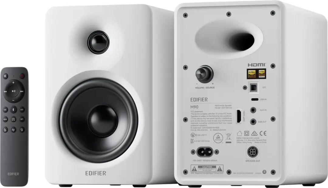 Edifier M90 2.0 speakerset - 100W - Wit - afbeelding 6 van 6