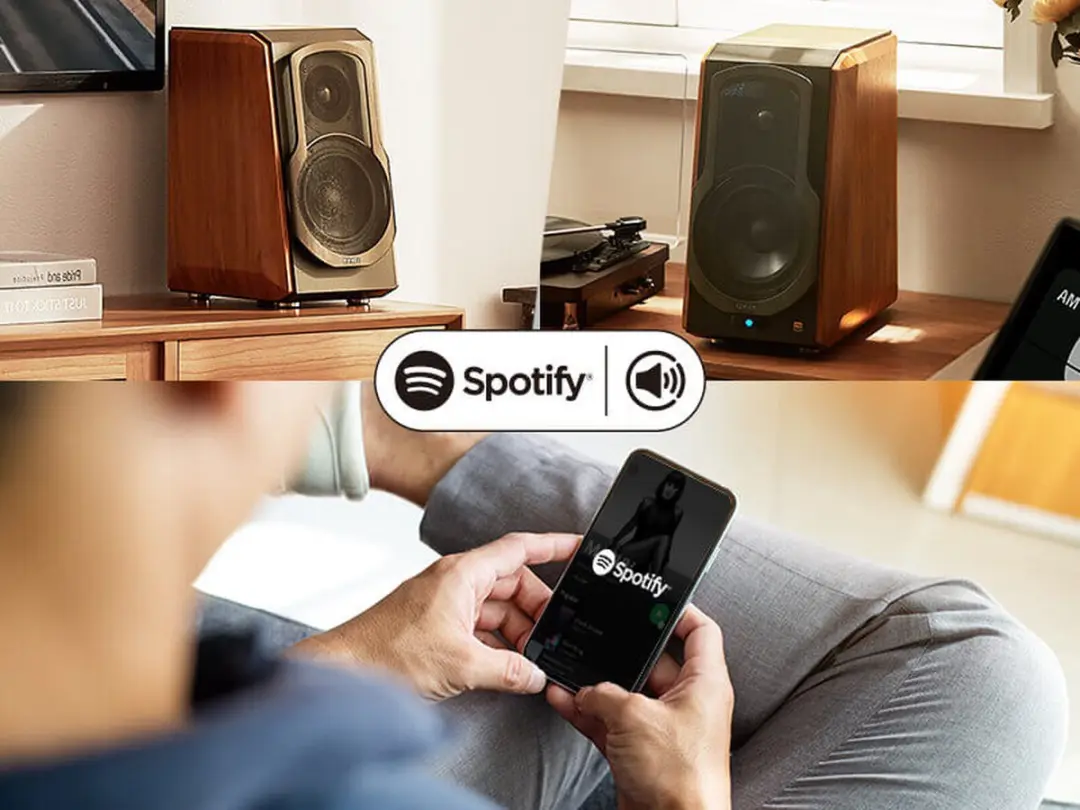 Edifier S1000W Actieve Speaker - Walnoot