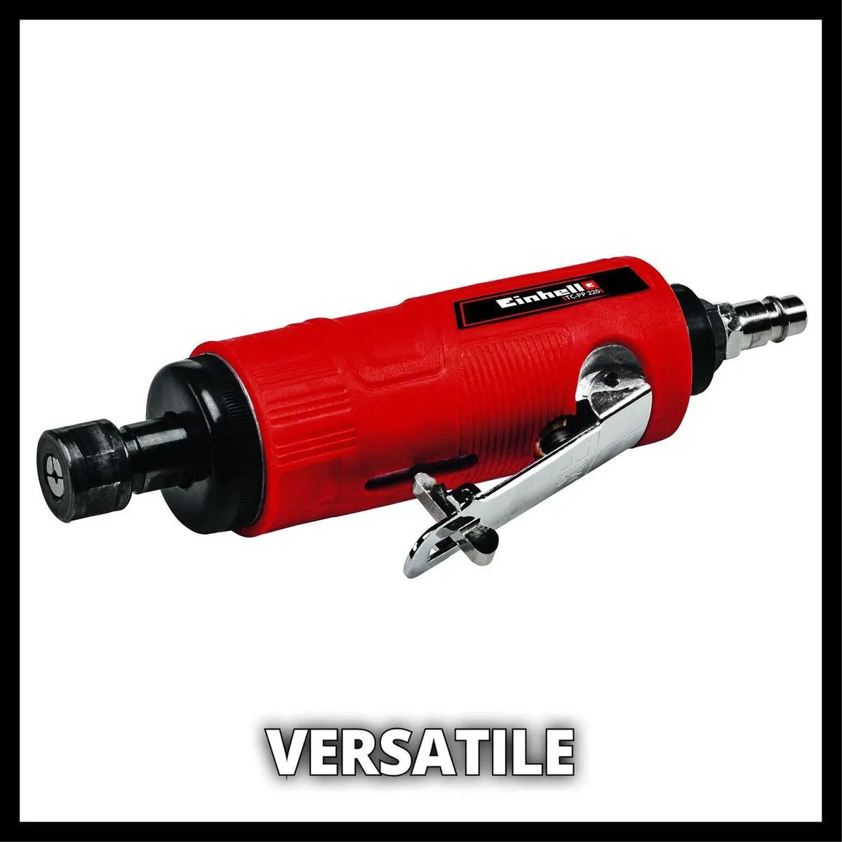 Einhell Pneumatische Staafslijper TC-PP 220 - Voor slijpen/polijsten/graveren/ontbramen - 1-hand bediening - Incl. 10 slijpstenen - Incl. Transport-/Opbergkoffer