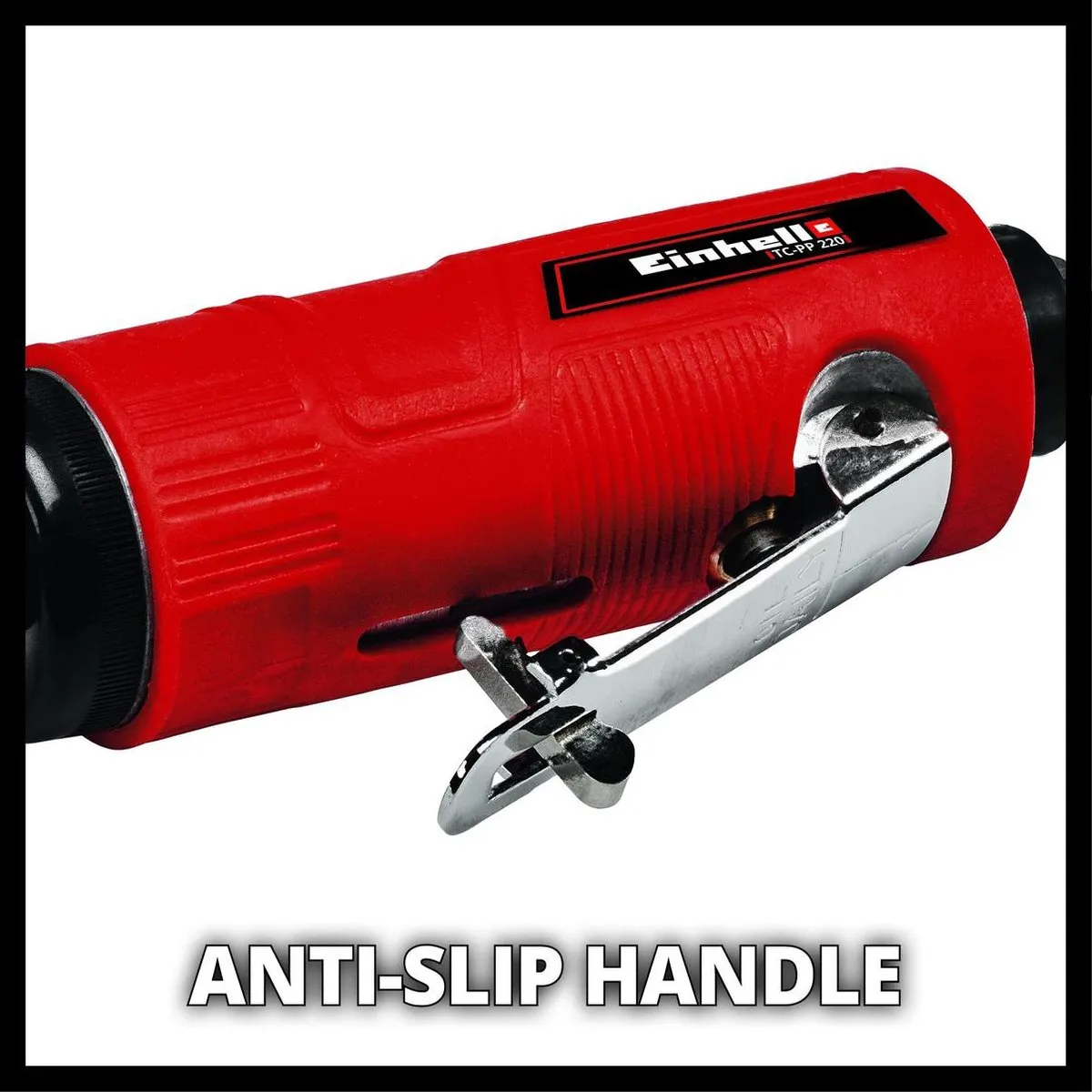 Einhell Pneumatische Staafslijper TC-PP 220 - Voor slijpen/polijsten/graveren/ontbramen - 1-hand bediening - Incl. 10 slijpstenen - Incl. Transport-/Opbergkoffer