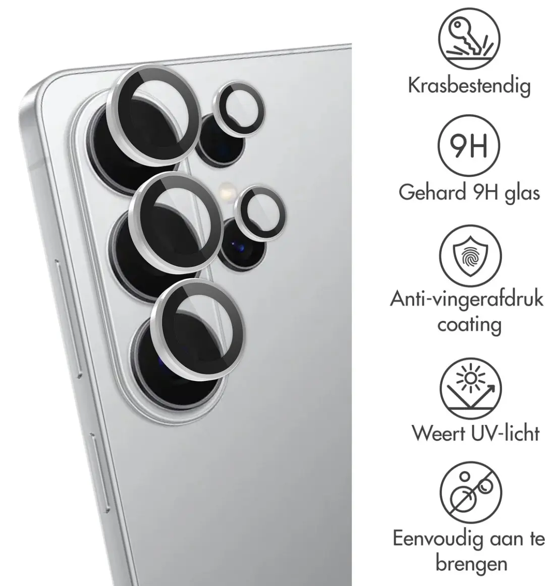 Imoshion Camera Lens Protector S26 Ultra - 2 Stuks - Silver Shadow