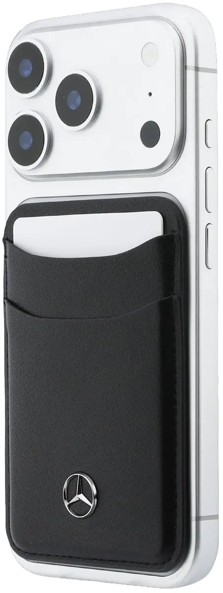 Mercedes Wallet Pasjeshouder - MagSafe - 2 Pasjes - Zwart