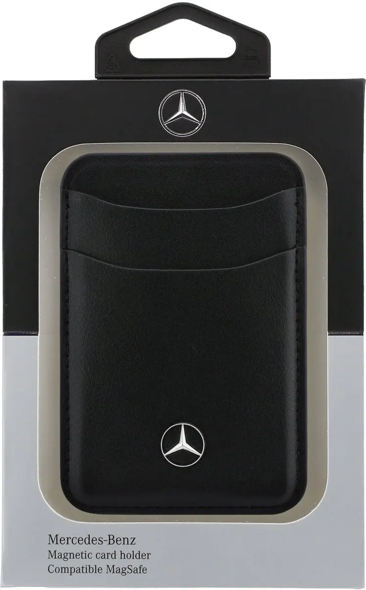 Mercedes Wallet Pasjeshouder - MagSafe - 2 Pasjes - Zwart - afbeelding 6 van 6
