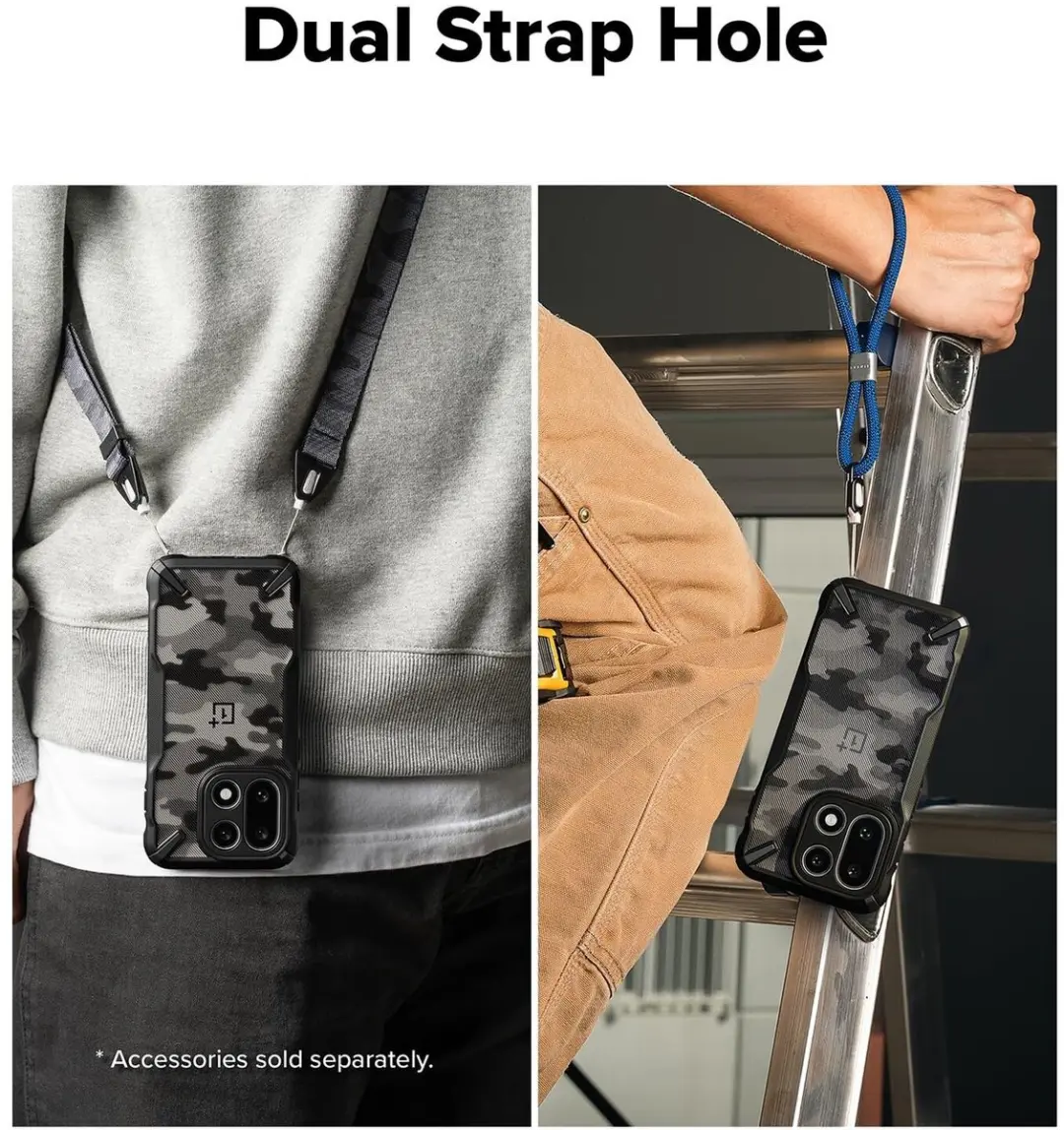 Ringke Fusion X Hoesje OnePlus 15 - Camo Zwart