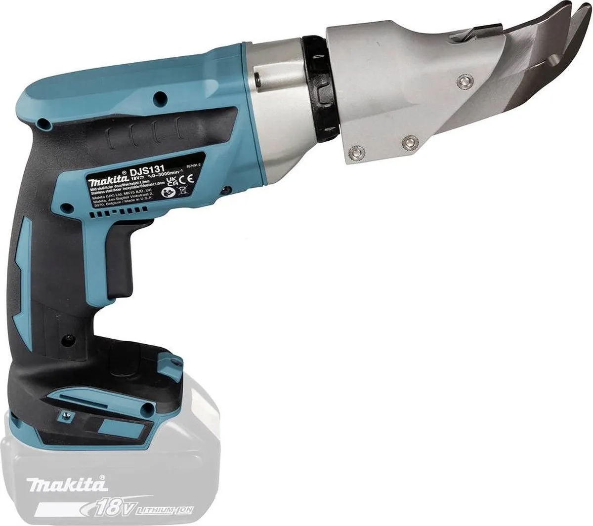 Makita DJS131Z Accu Plaatschaar 18V - 1,3mm RVS/staal