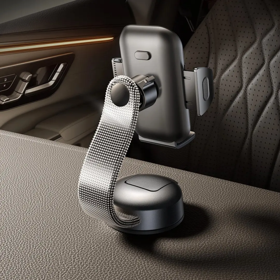 Baseus PrimeTrip Telefoonhouder Auto 360° - Universeel 6.5" - Zwart - afbeelding 6 van 6