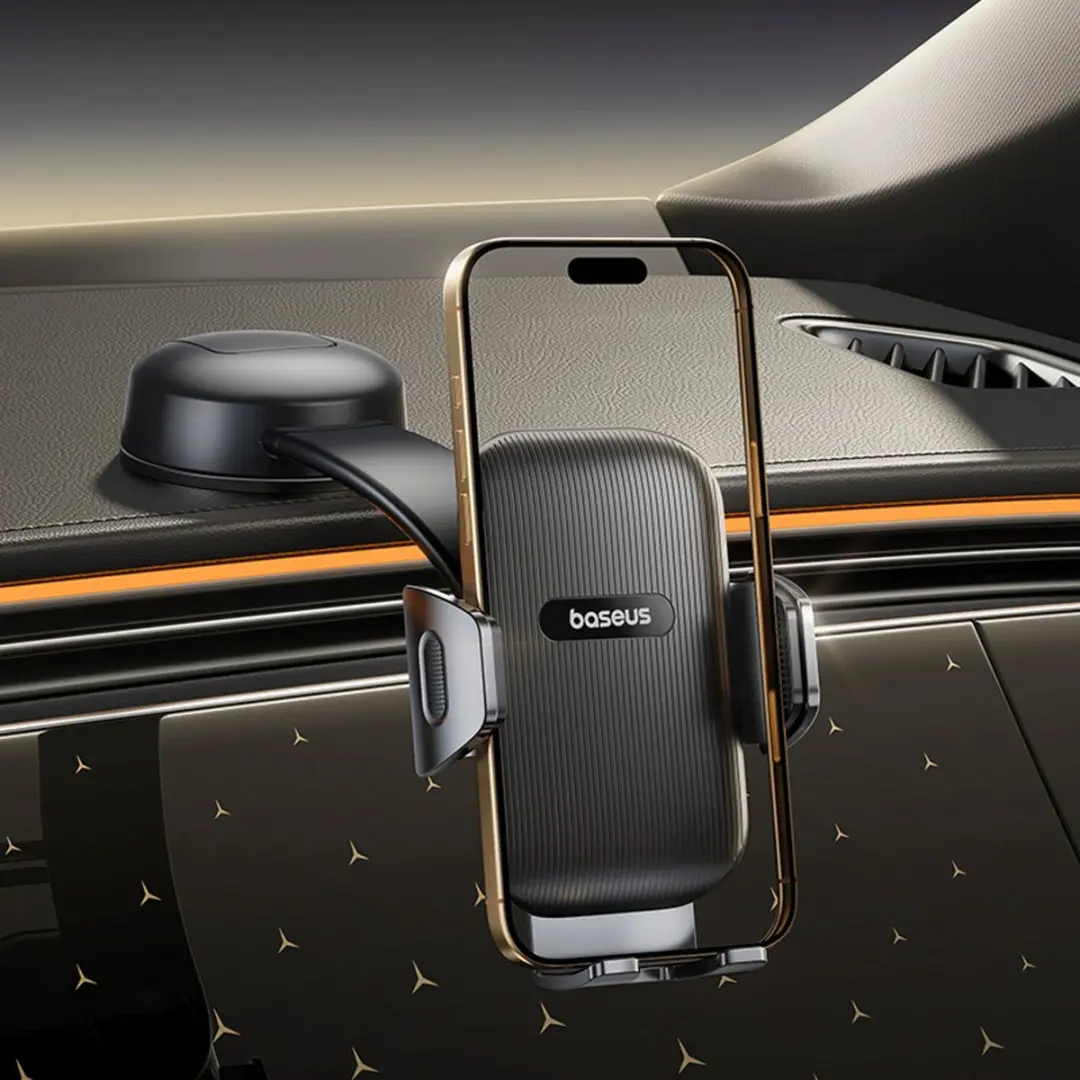 Baseus PrimeTrip Telefoonhouder Auto 360° - Universeel 6.5" - Zwart