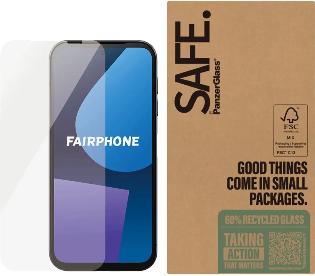 PanzerGlass SAFE Ultra-Wide Screenprotector Fairphone 5 - afbeelding 6 van 6