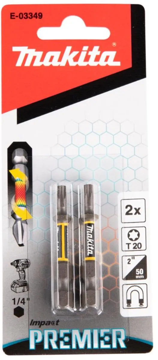 Makita Slagschroefbit T20x50mm XTT Impact Premier E-03349