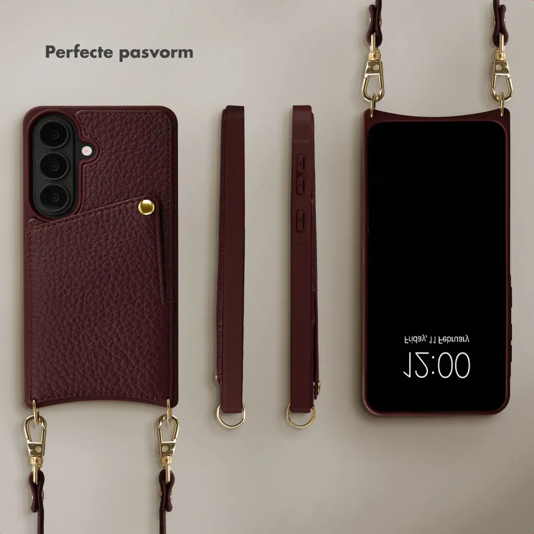 Selencia Hoesje Samsung Galaxy S26 - Backcover Rood - 2 Pasjes
