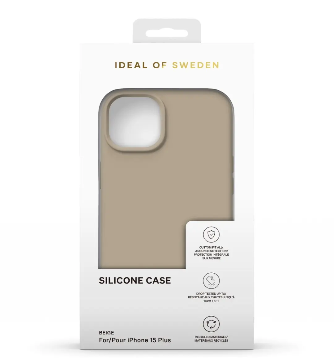 iDeal of Sweden iPhone 15 Plus Silicone Hoes - Beige - IDSIC-I2367-128 - afbeelding 5 van 5