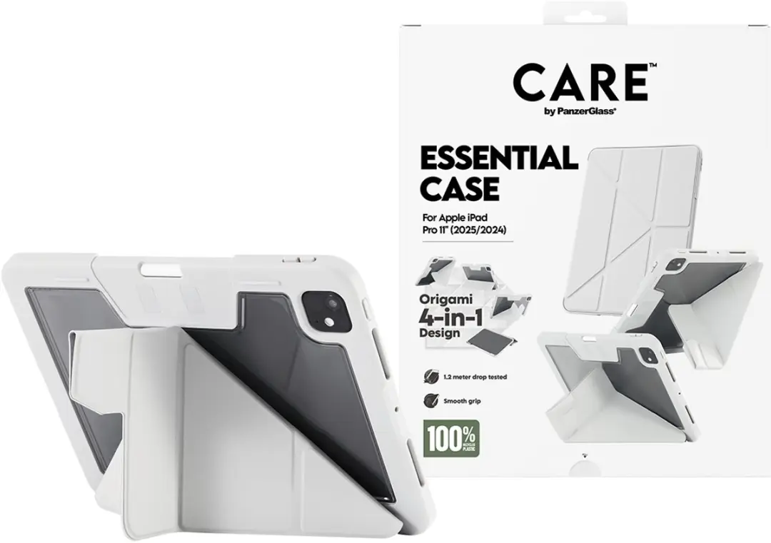 PanzerGlass Case Care Y Fold voor iPad Pro 11" 2024/2025 - Magnetisch - Jasnoszary
