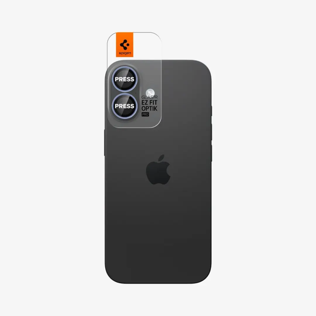 Spigen Glass.TR EZ Fit Optik Pro Camerabeschermer - iPhone 16/17 - Transparant