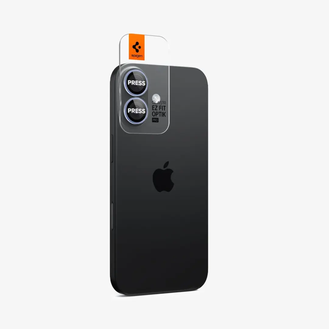 Spigen Glass.TR EZ Fit Optik Pro Camerabeschermer - iPhone 16/17 - Transparant