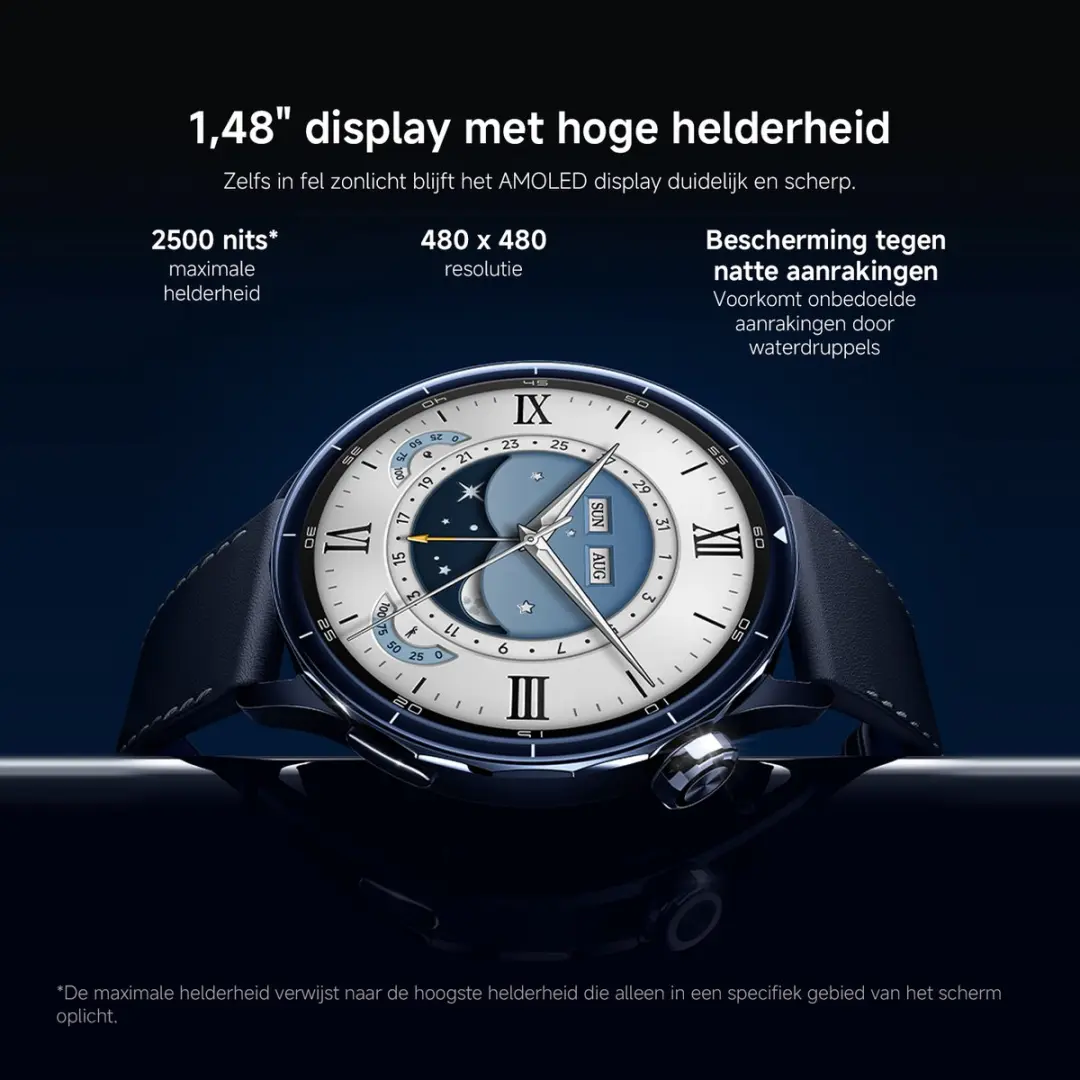 Xiaomi Watch S5 46mm - Ceramic Blauw - afbeelding 6 van 6