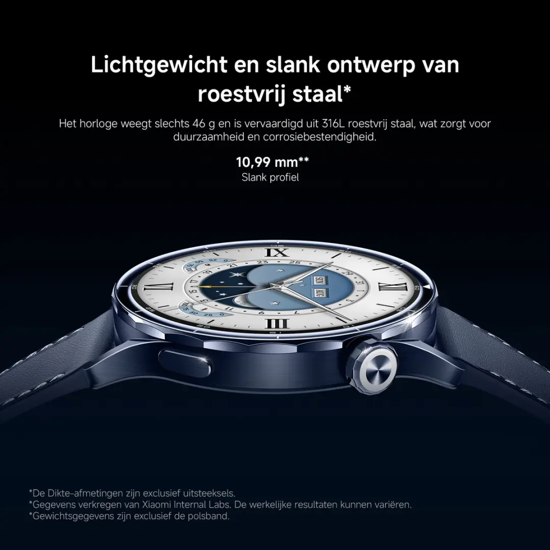 Xiaomi Watch S5 46mm Smartwatch - 1.48" AMOLED - Blauw