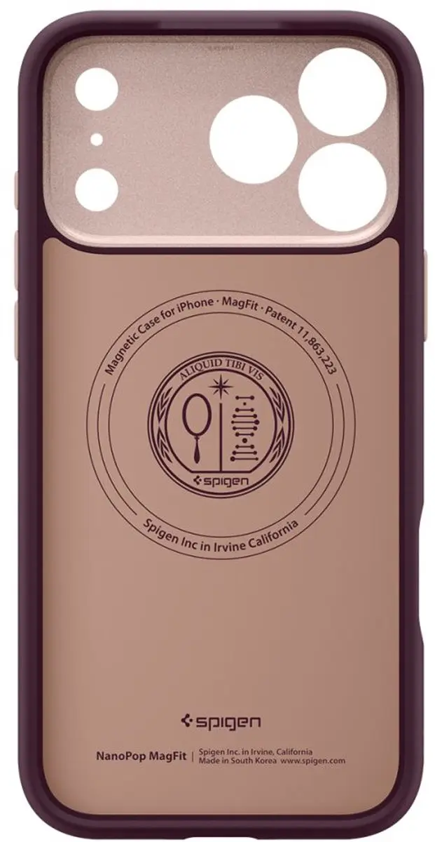 Spigen Nano Pop Hoesje iPhone 17 Pro - Bordeauxrood - SPG-NP-MS-IP17P-BG - afbeelding 6 van 6