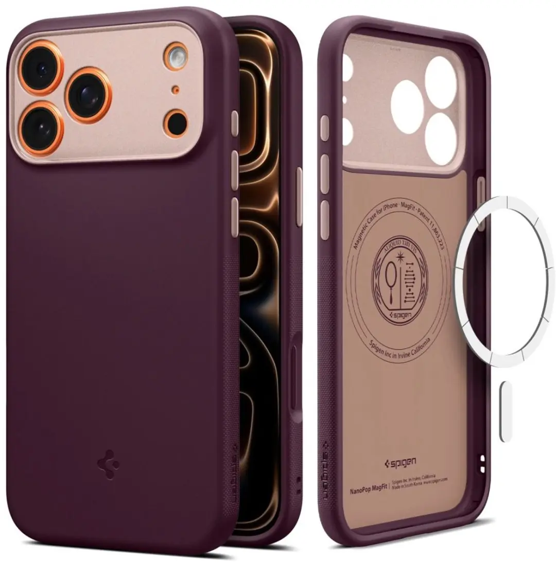 Spigen Nano Pop Hoesje iPhone 17 Pro - Bordeauxrood - SPG-NP-MS-IP17P-BG
