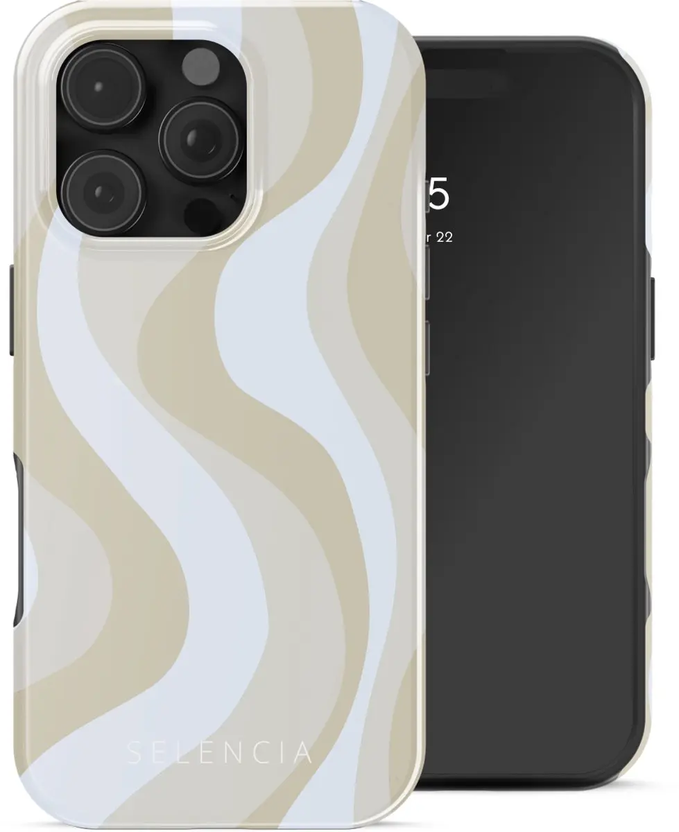 Selencia Hoesje iPhone 16 Pro Desert Waves Beige
