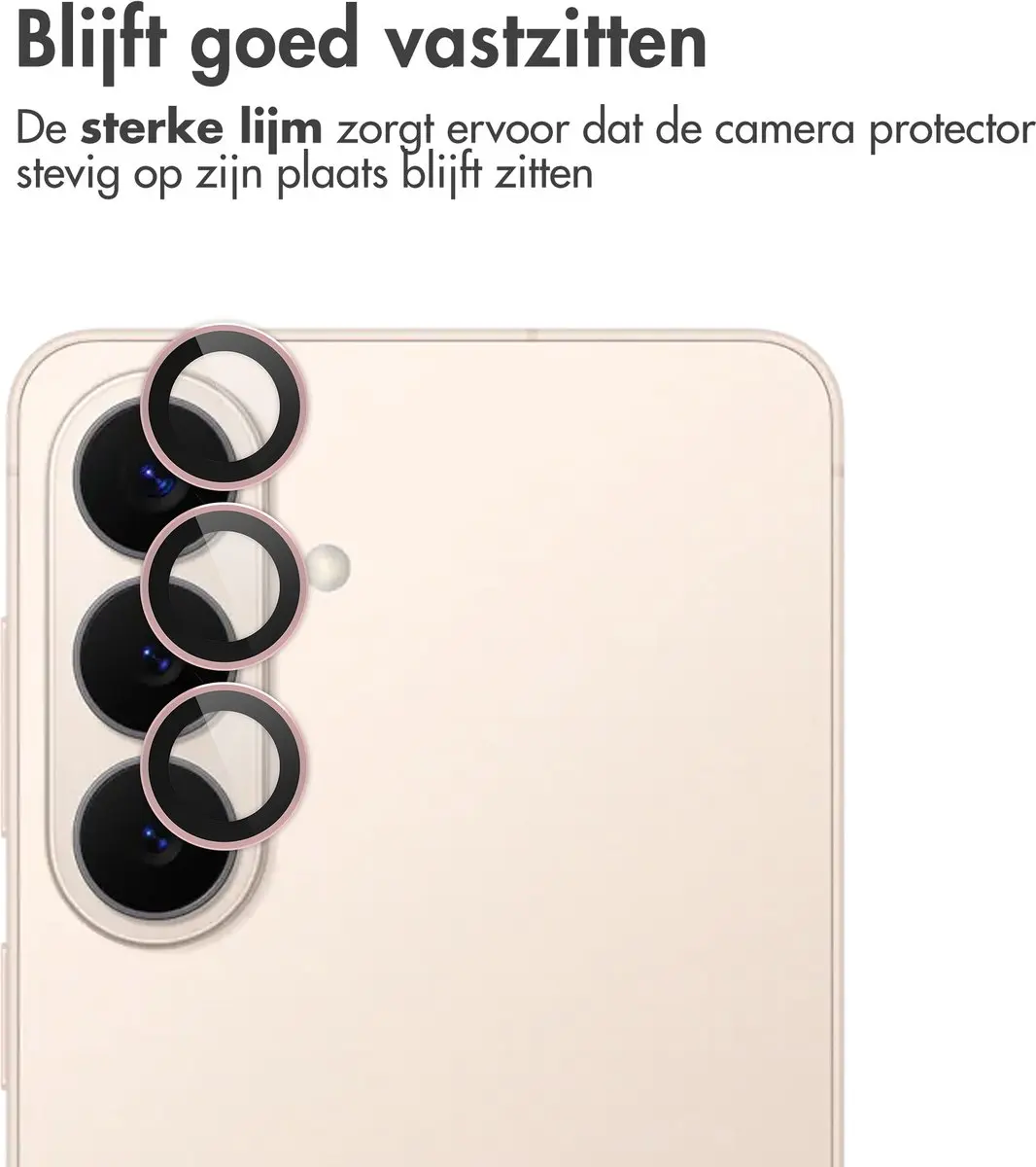 imoshiion Camera Lens Protector - Samsung Galaxy S26/S26+ - 2 Stuks - Pink Gold
