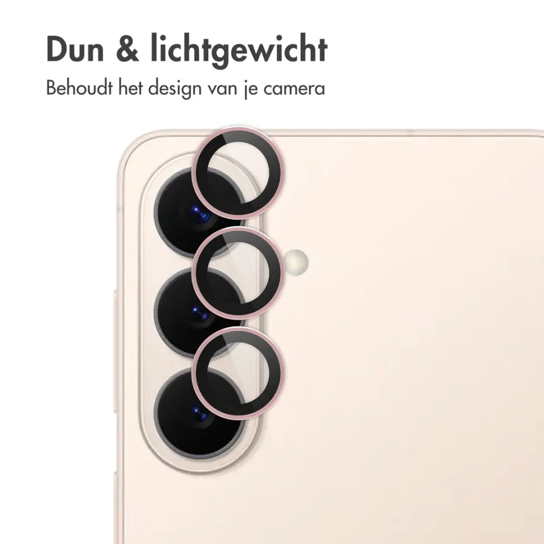 imoshiion Camera Lens Protector - Samsung Galaxy S26/S26+ - 2 Stuks - Pink Gold - afbeelding 6 van 6
