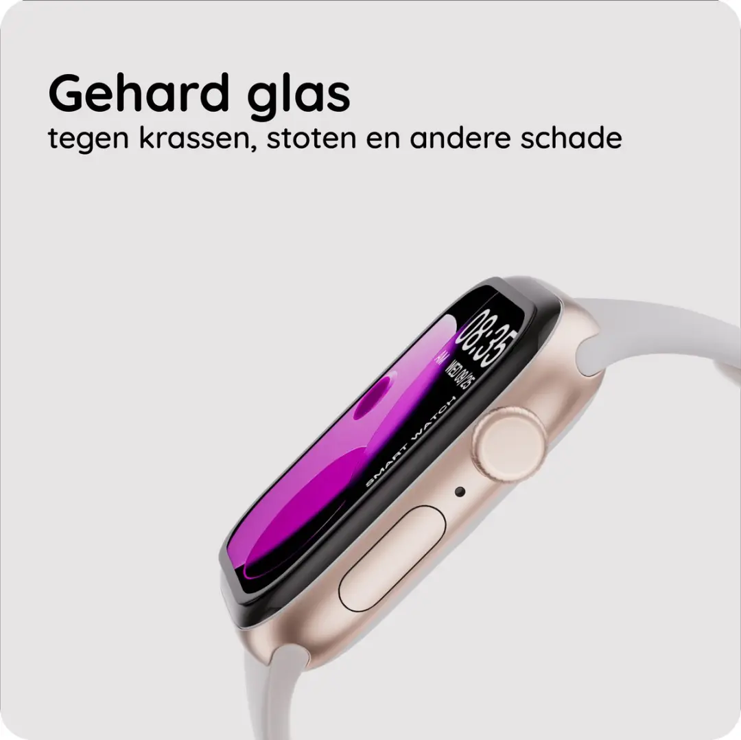 Just in Case Apple Watch 46mm Schermbeschermer - 2 Stuks - Gehard Glas