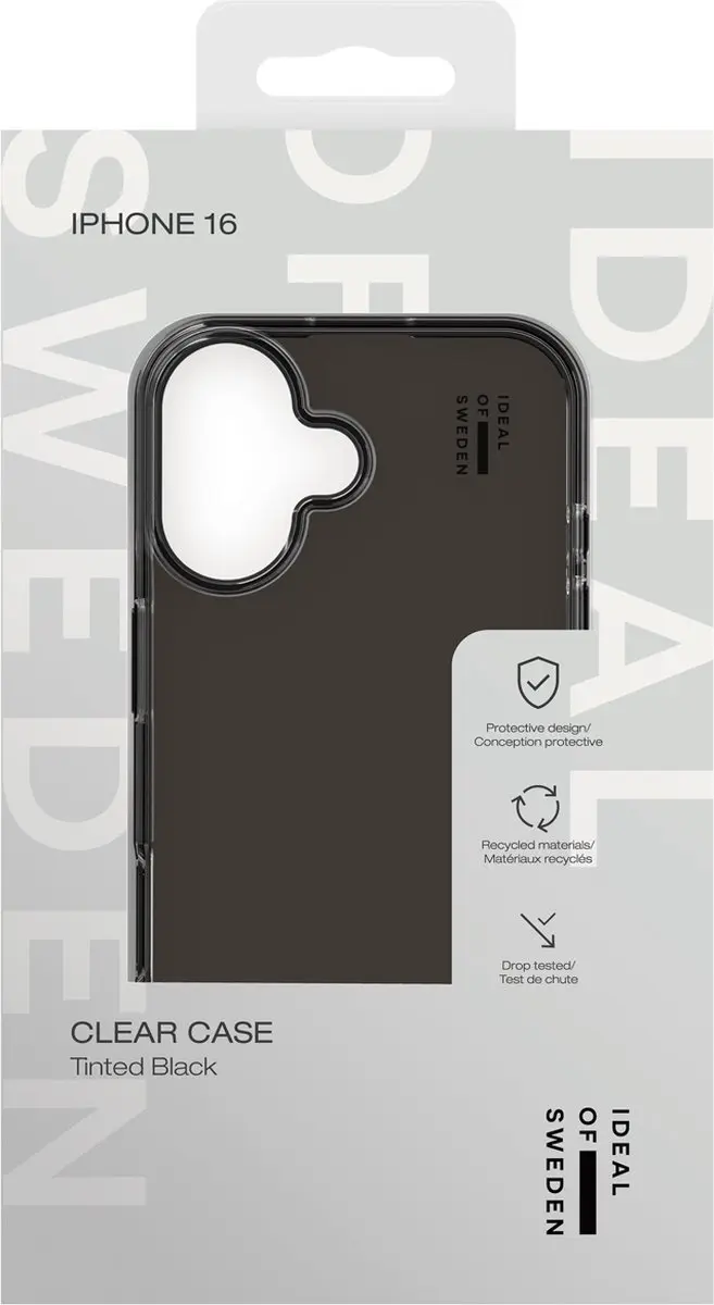 iDeal of Sweden Clear Case iPhone 16 - Zwart - afbeelding 4 van 6