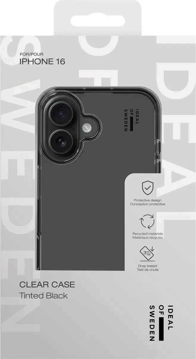 iDeal of Sweden Clear Case iPhone 16 - Zwart - afbeelding 5 van 6