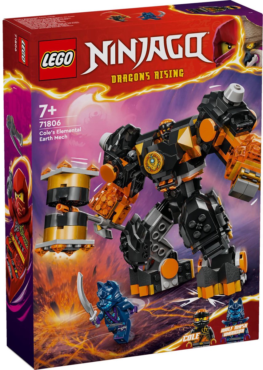 LEGO NINJAGO Cole's elementaire aardemecha - 71806