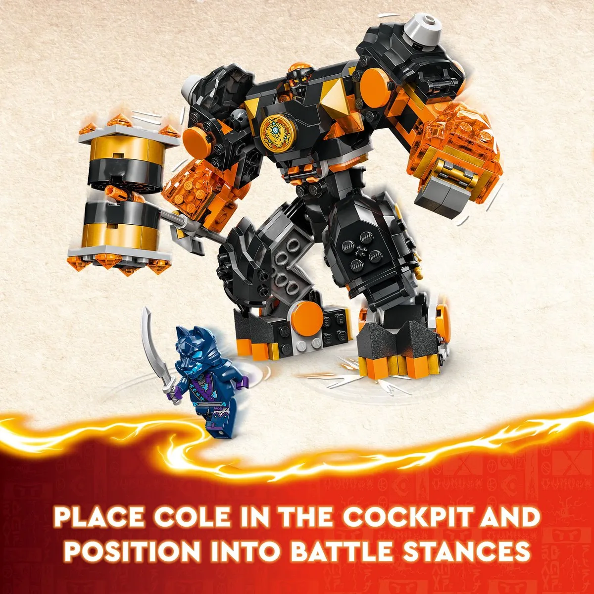 LEGO Ninjago Cole Elementaire Aardemecha 71806 - 235 Stukken - afbeelding 3 van 6
