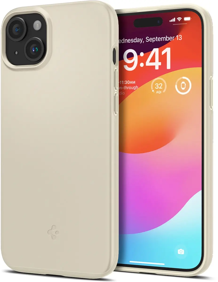 Spigen Thin Fit Hoesje ACS06642 - iPhone 15 Plus - Bruin