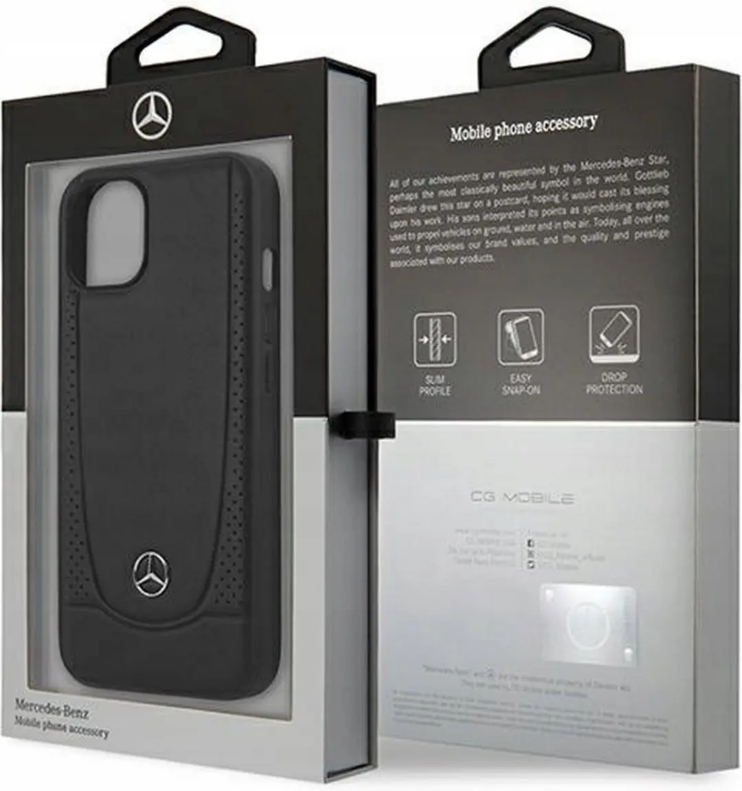 Mercedes-Benz New Urban Back Case iPhone 13 Mini - Zwart