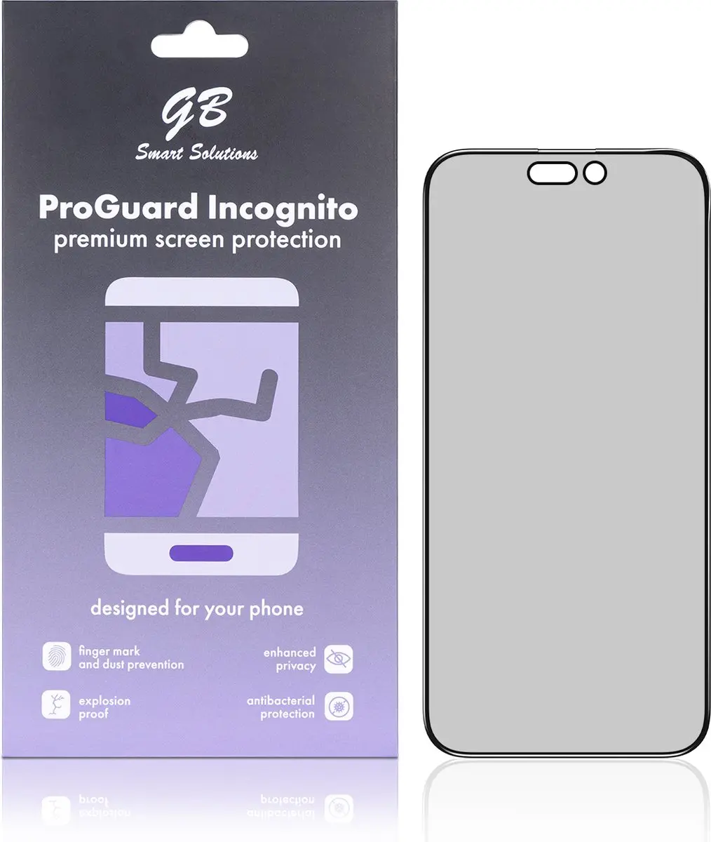 GB ProGuard Incognito Privacy Screenprotector iPhone 15 - 2 Stuks - afbeelding 6 van 6