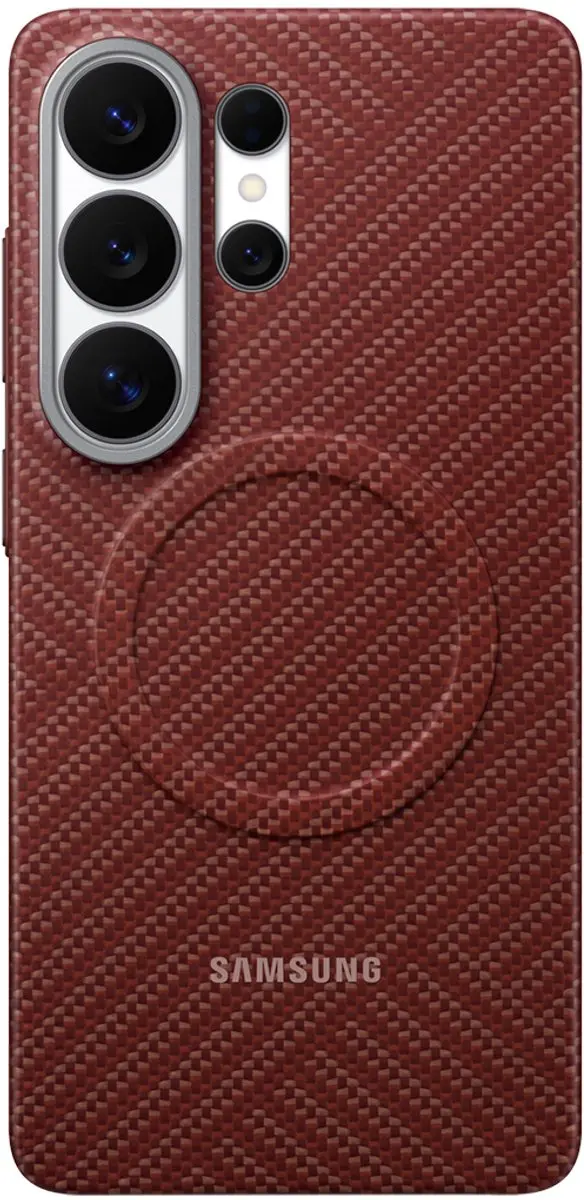 Samsung Galaxy S26 Ultra EF-KS948SO Hoesje - Carbon Magnet - Rood