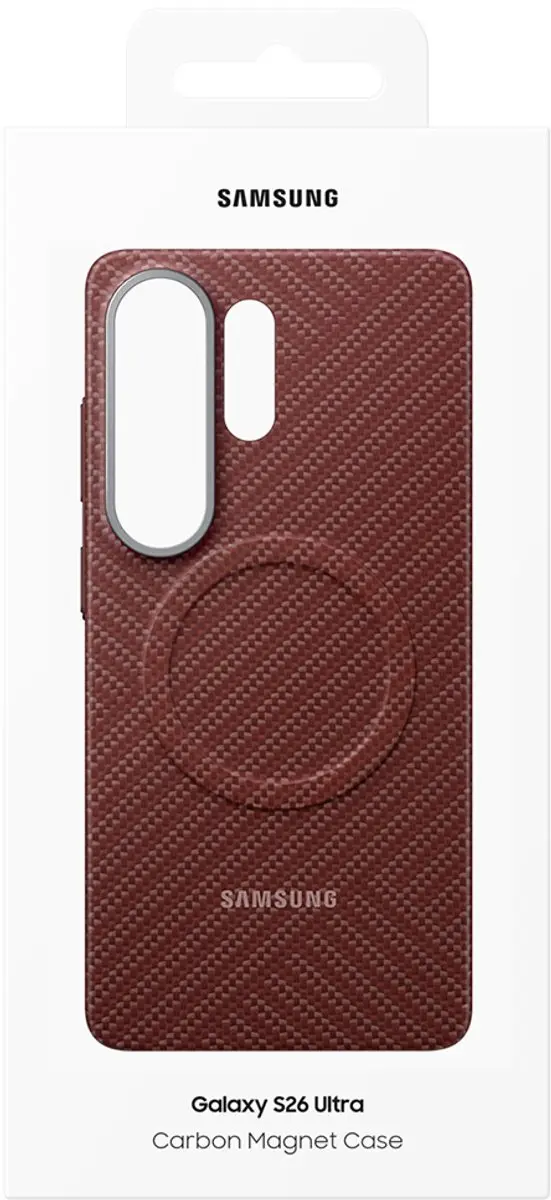Samsung Galaxy S26 Ultra EF-KS948SO Hoesje - Carbon Magnet - Rood - afbeelding 6 van 6
